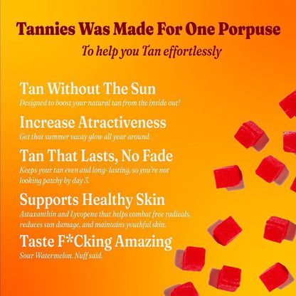 Body Tanning Fudge Daily Gummies